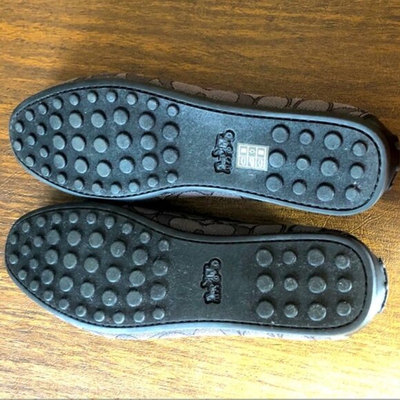 Coach  Jacquard Turn-Lock Greenwich Driver Slip-on Loafers Women's 8.5 - Picture 2 of 3
